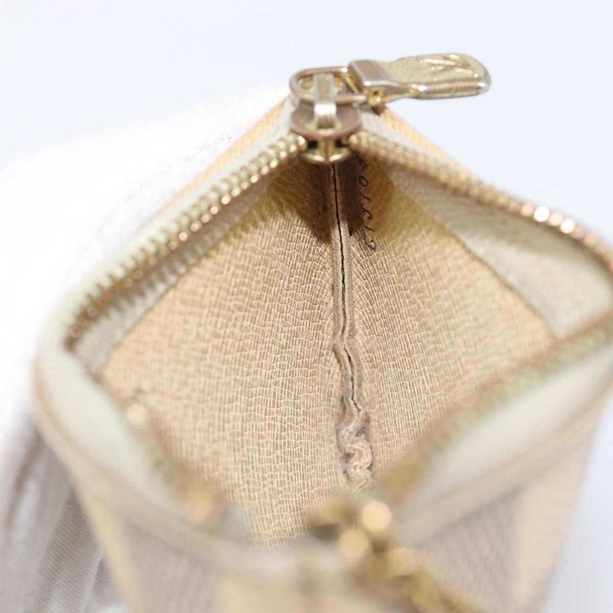 LOUIS VUITTON Damier Azur Pochette Cles Coin Purse N62659 LV Auth 206933