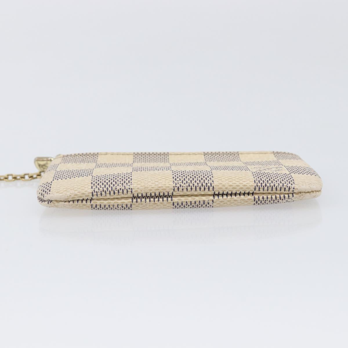 LOUIS VUITTON Damier Azur Pochette Cles Coin Purse N62659 LV Auth 206933