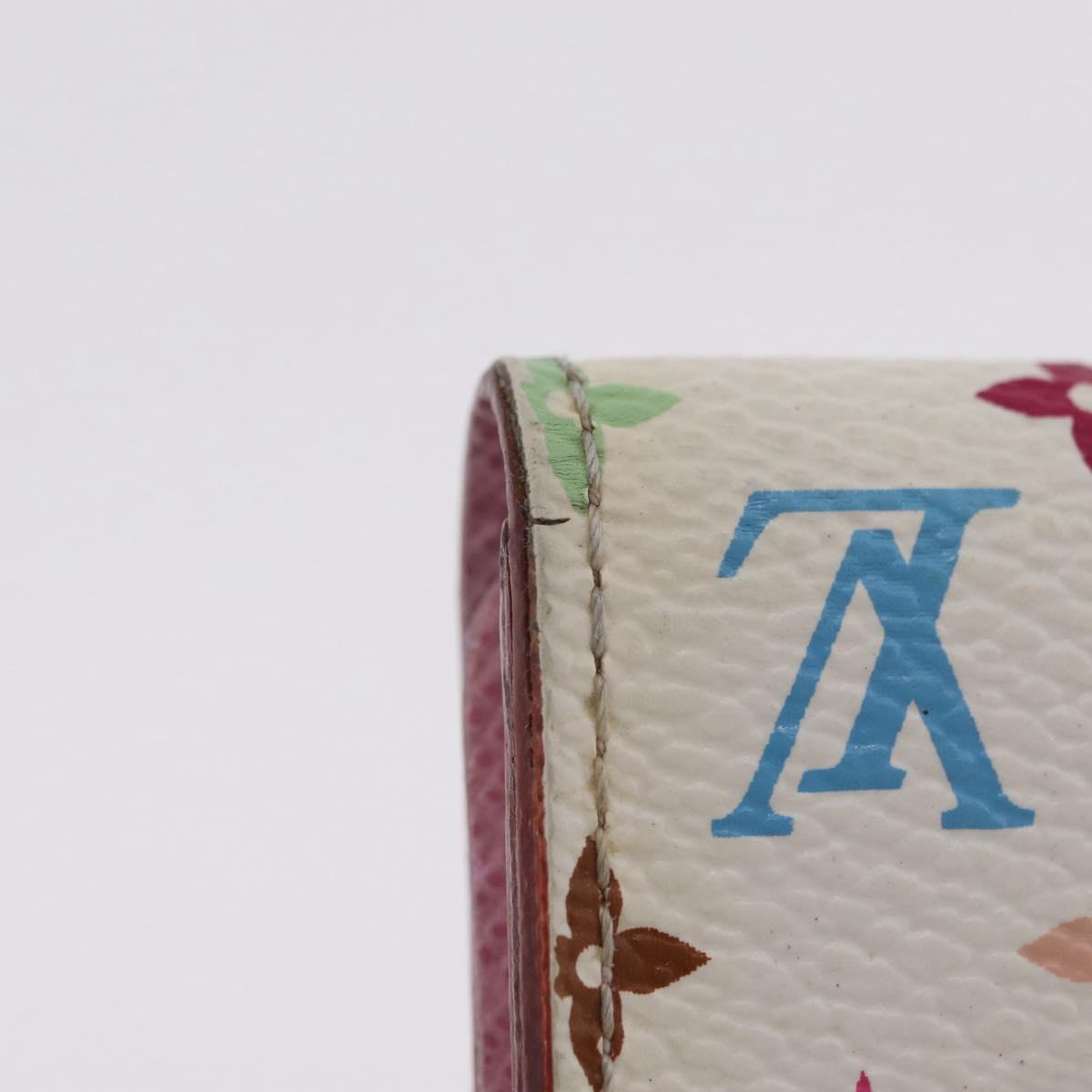 LOUIS VUITTON Monogram Multicolor Multicles 4 Key Case White M93731 Auth 206934
