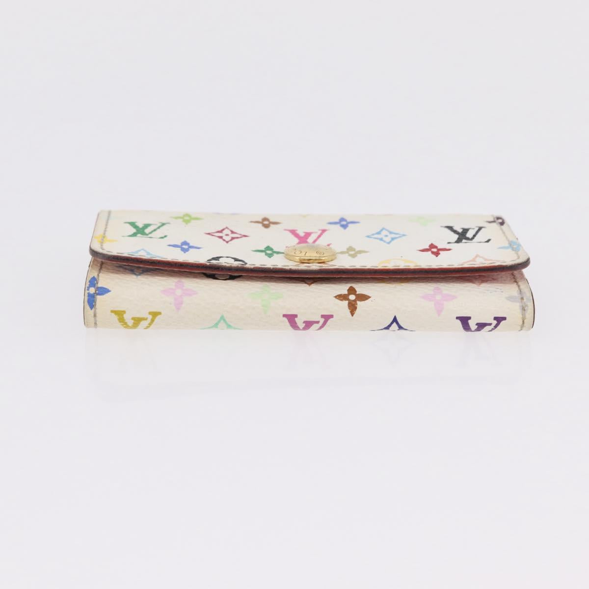 LOUIS VUITTON Monogram Multicolor Multicles 4 Key Case White M93731 Auth 206934