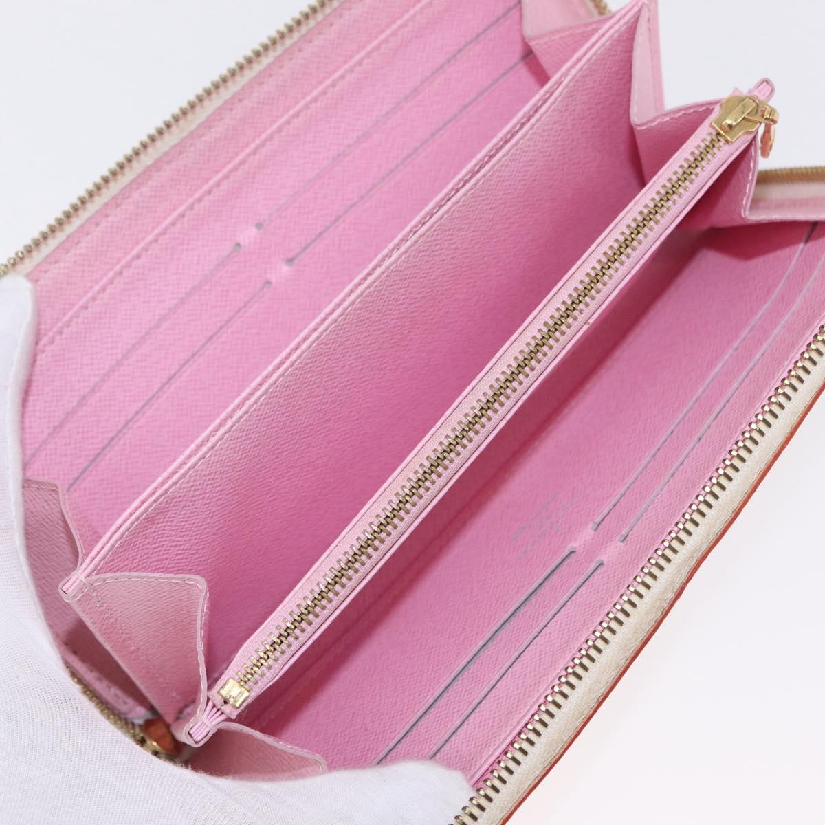 LOUIS VUITTON Monogram Multicolor Zippy Long Wallet White M60241 LV Auth 206935