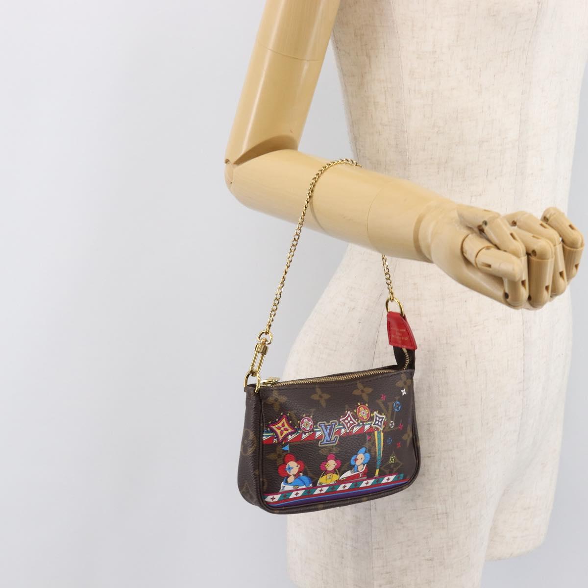 LOUIS VUITTON Vivienne Mini Pochette Accessoires Pouch M69976 LV Auth 206936SAM