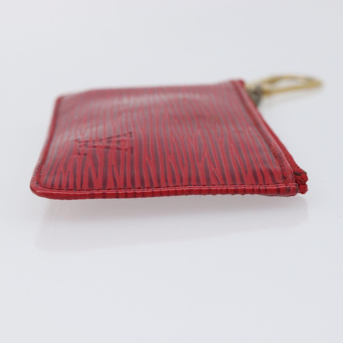 LOUIS VUITTON Epi Pochette Cles Coin Purse Red M63807 LV Auth 206937