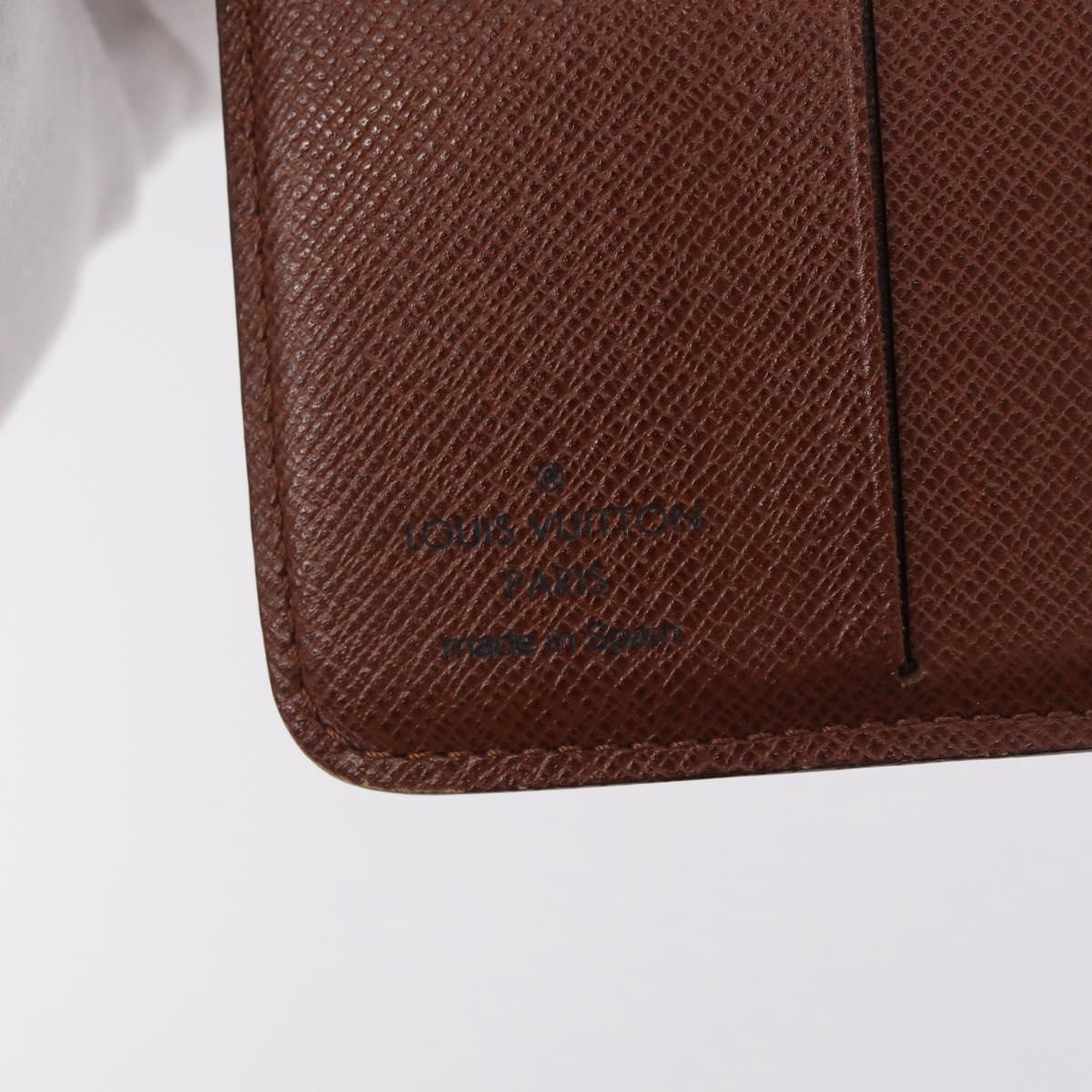 LOUIS VUITTON Monogram Compact Zip Wallet M61667 LV Auth 206938