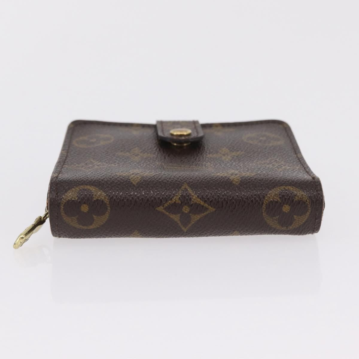 LOUIS VUITTON Monogram Compact Zip Wallet M61667 LV Auth 206938
