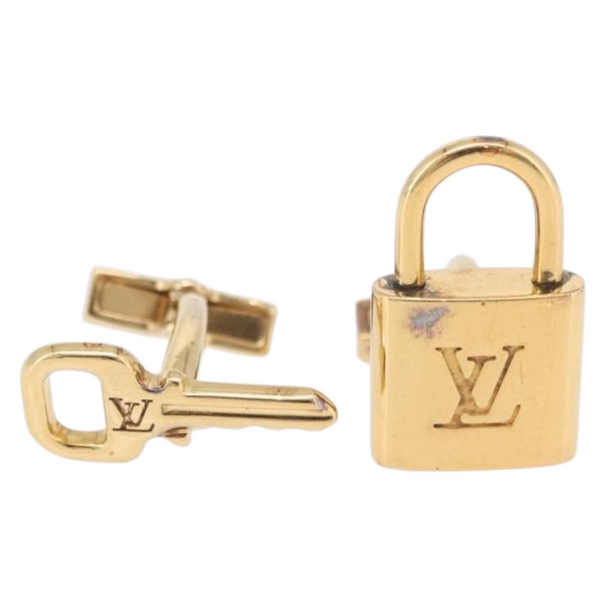 LOUIS VUITTON Boutons de Manchette Cadena Eclair Cuffs Ag925 M64601 Auth 206939
