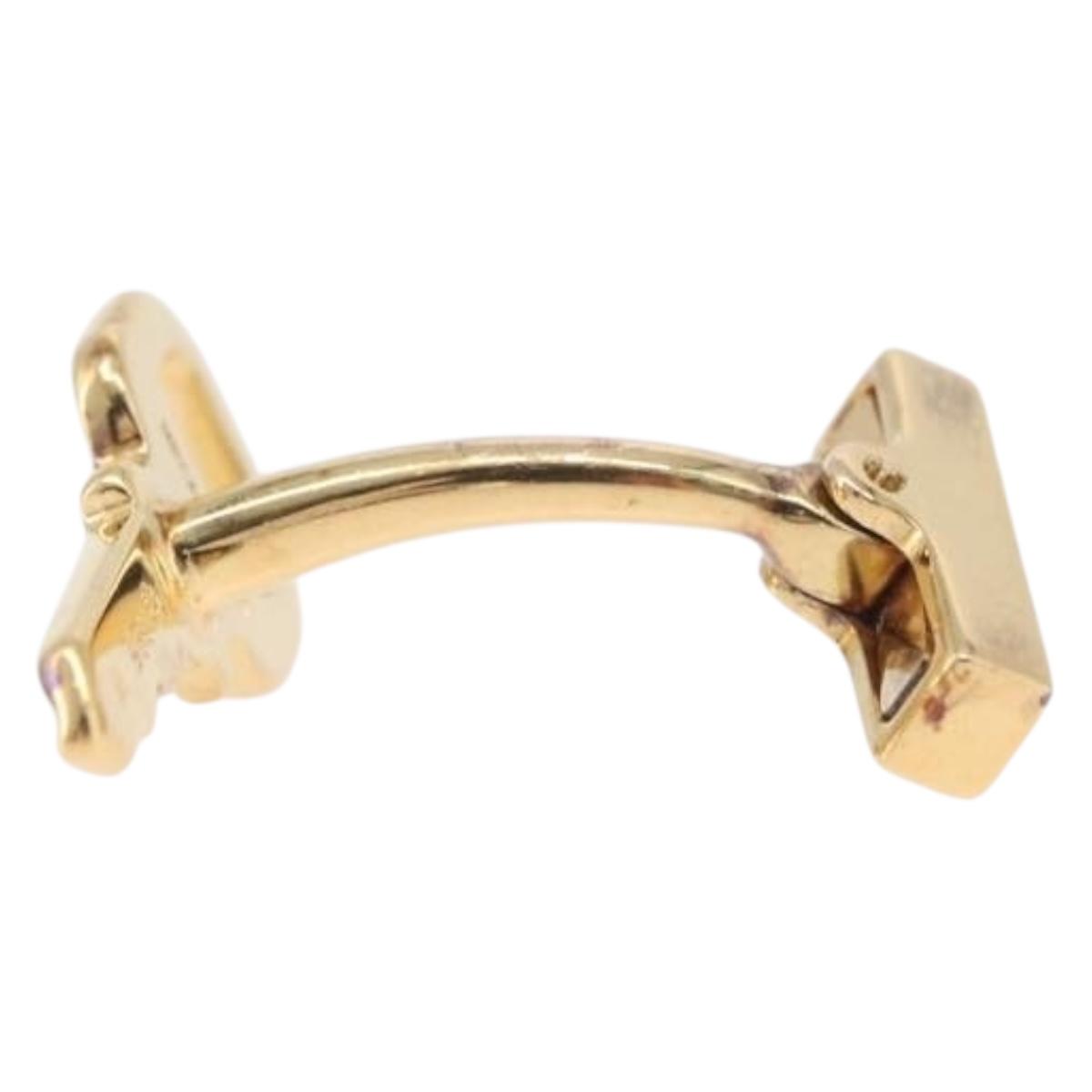 LOUIS VUITTON Boutons de Manchette Cadena Eclair Cuffs Ag925 M64601 Auth 206939