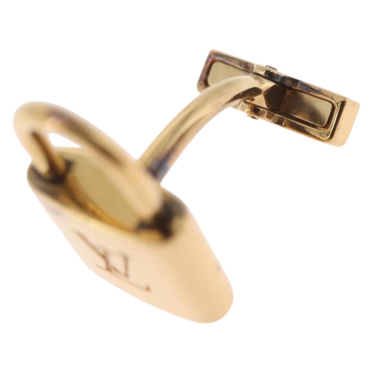 LOUIS VUITTON Boutons de Manchette Cadena Eclair Cuffs Ag925 M64601 Auth 206939