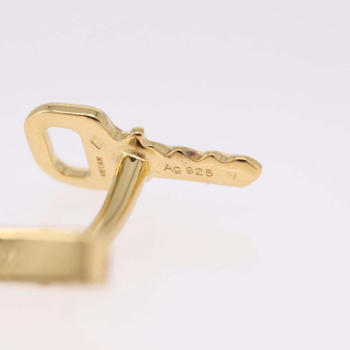 LOUIS VUITTON Boutons de Manchette Cadena Eclair Cuffs Ag925 M64601 Auth 206939