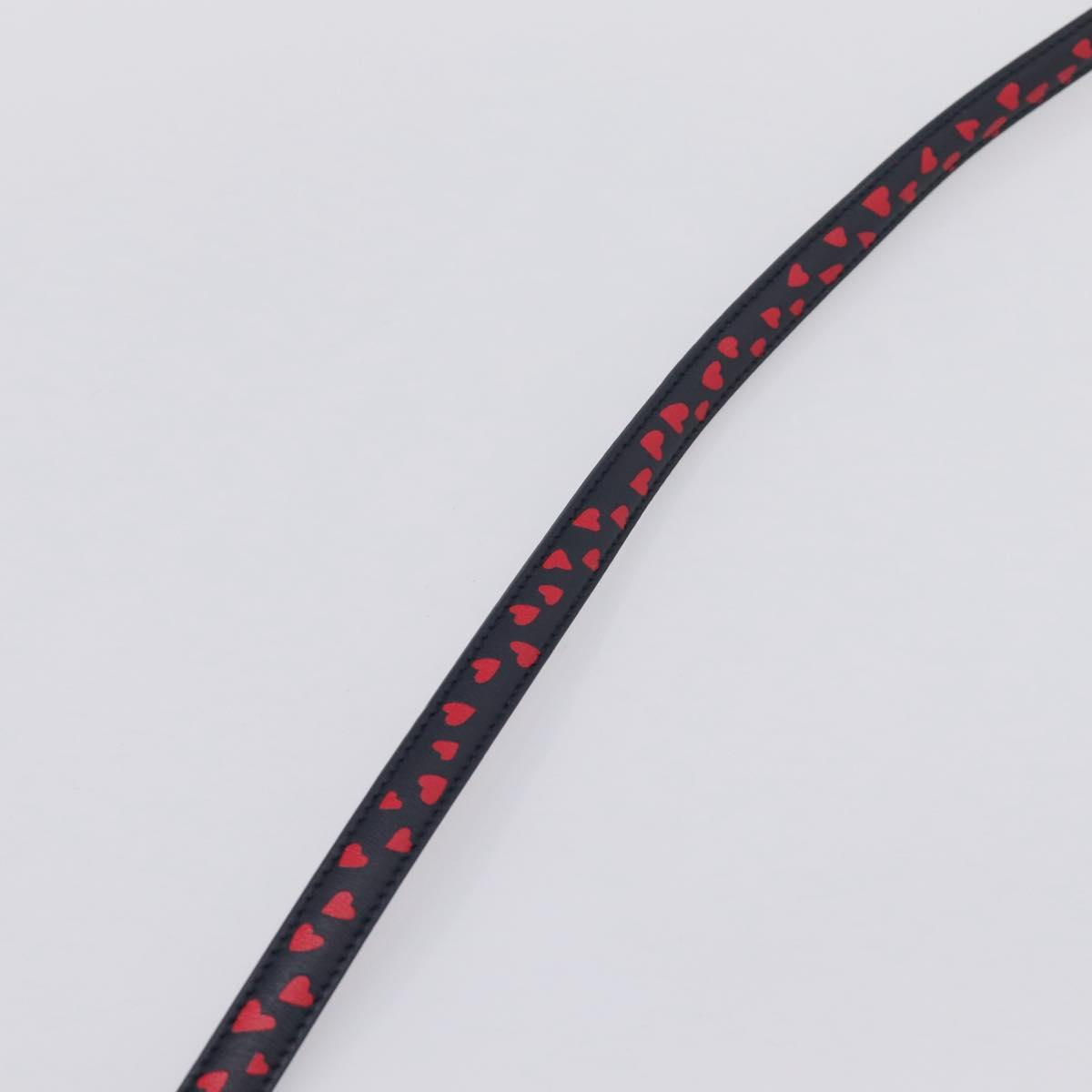 Christian Dior Belt Leather 39.4"" 85 Black Gold Auth 206942M