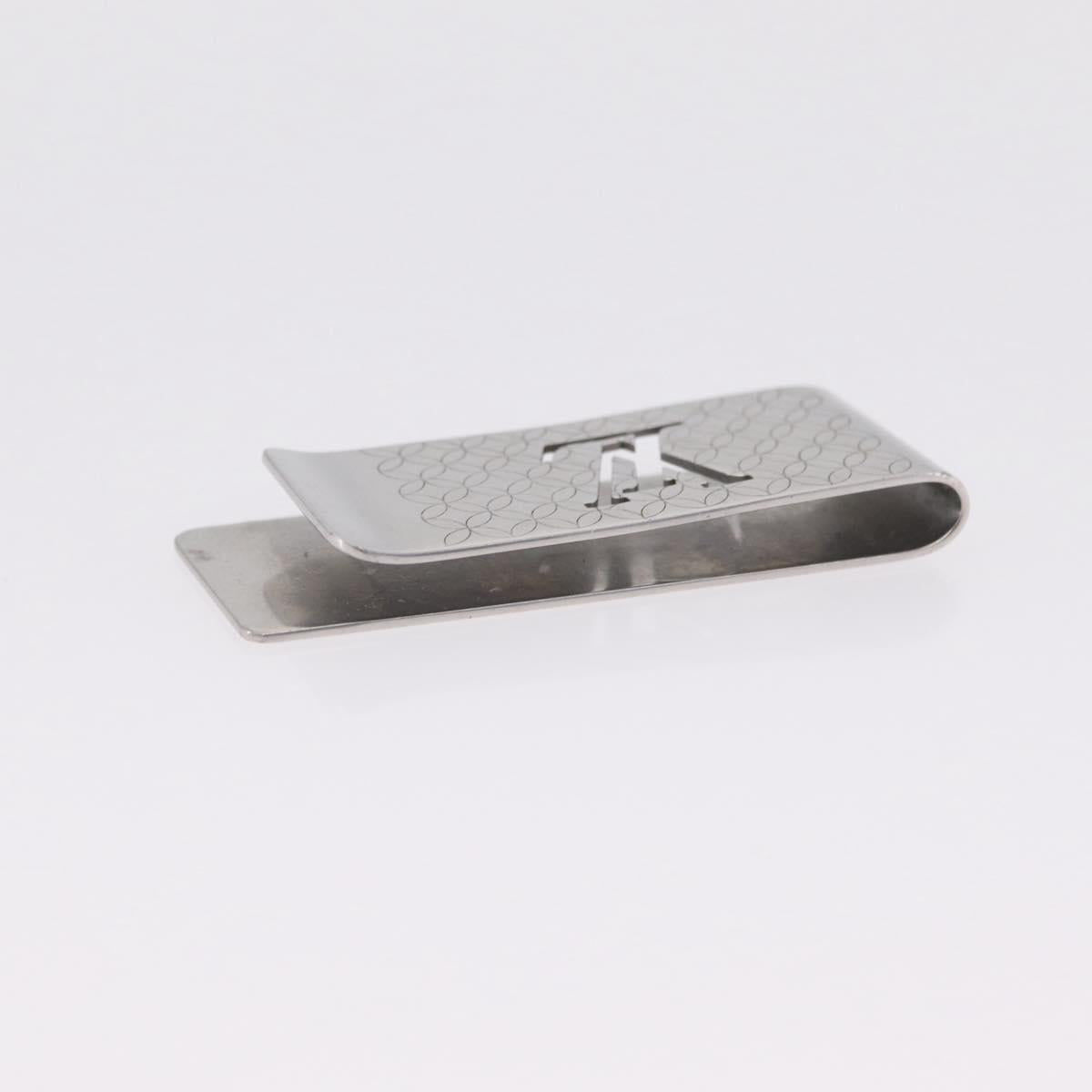 LOUIS VUITTON Bill Clip Money Clip metal Silver LV Auth 206944