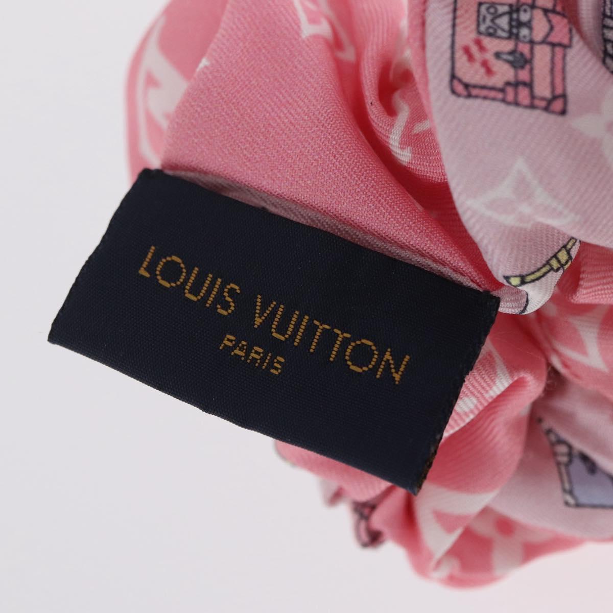 LOUIS VUITTON Minimalist Scrunchie Set Silk Pink M77692 LV Auth 206945A