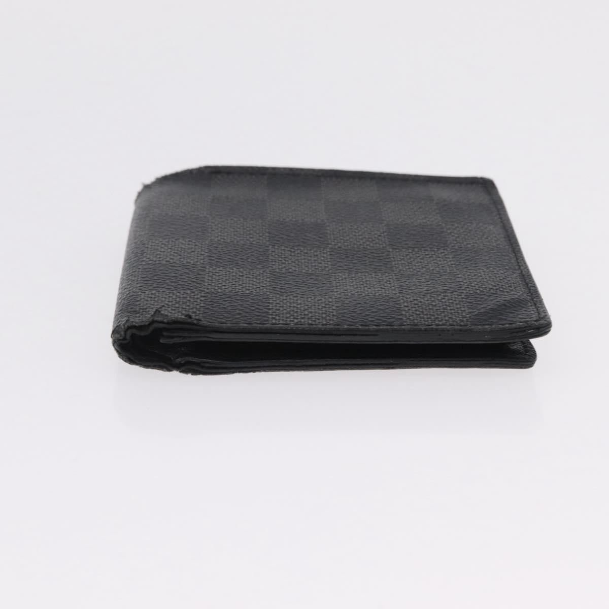 LOUIS VUITTON Damier Graphite Monogram Portefeuille Marco 2 Set Auth 206946