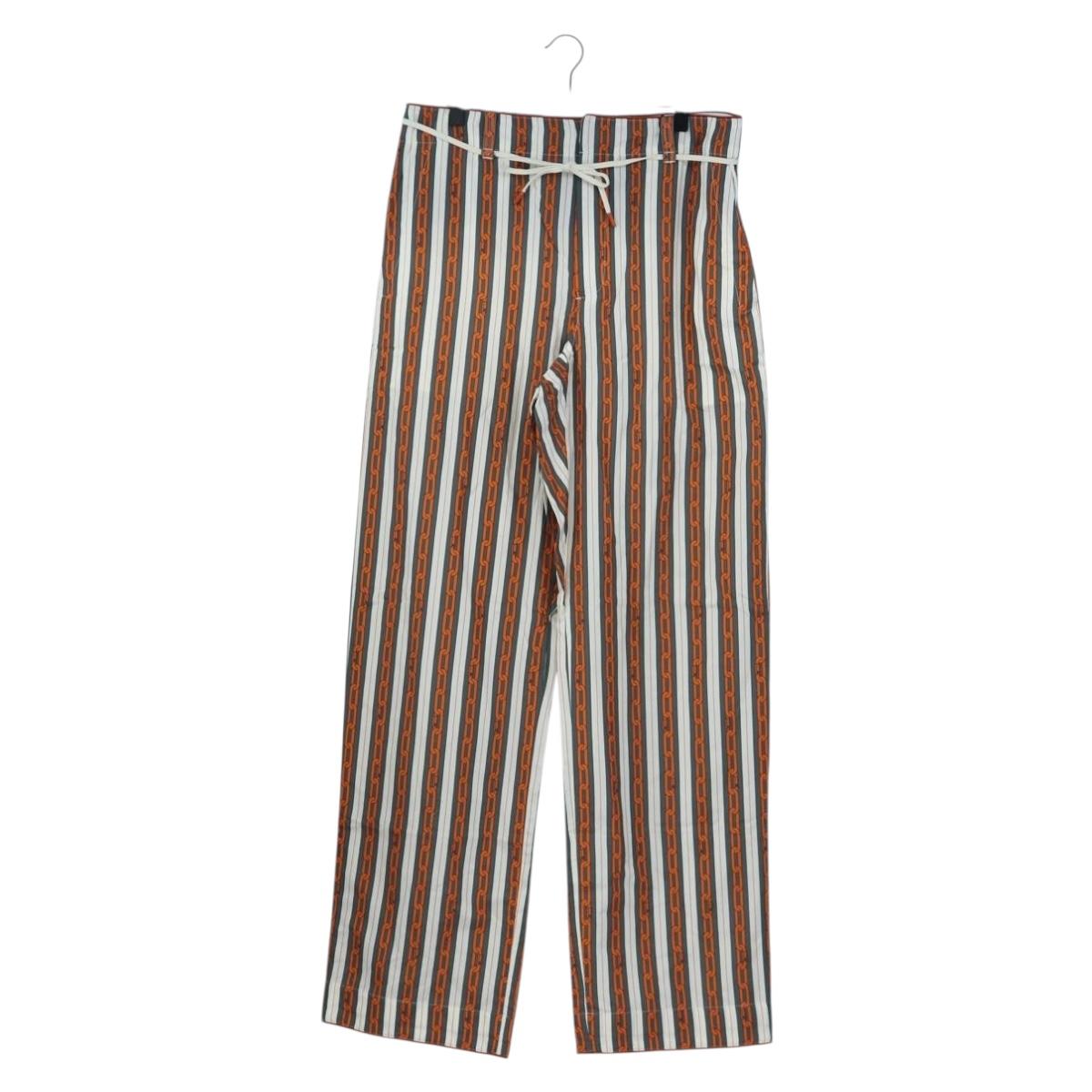LOUIS VUITTON Pants Cotton 40 Orange LV Auth 206947M