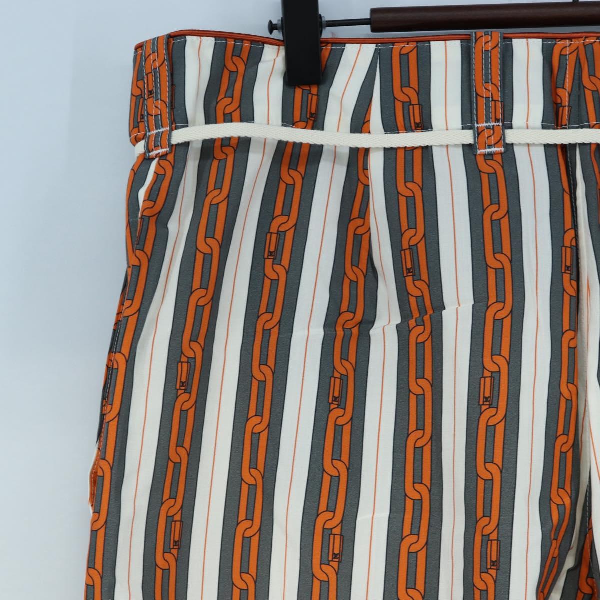 LOUIS VUITTON Pants Cotton 40 Orange LV Auth 206947M