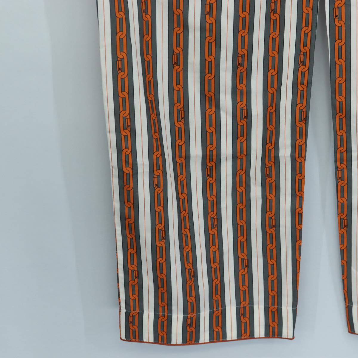 LOUIS VUITTON Pants Cotton 40 Orange LV Auth 206947M