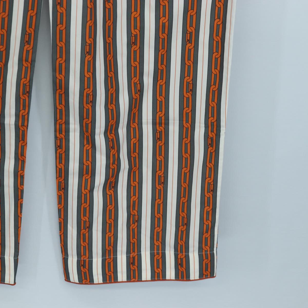 LOUIS VUITTON Pants Cotton 40 Orange LV Auth 206947M