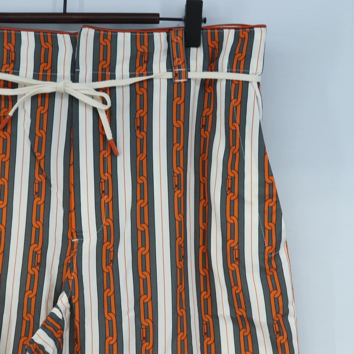 LOUIS VUITTON Pants Cotton 40 Orange LV Auth 206947M