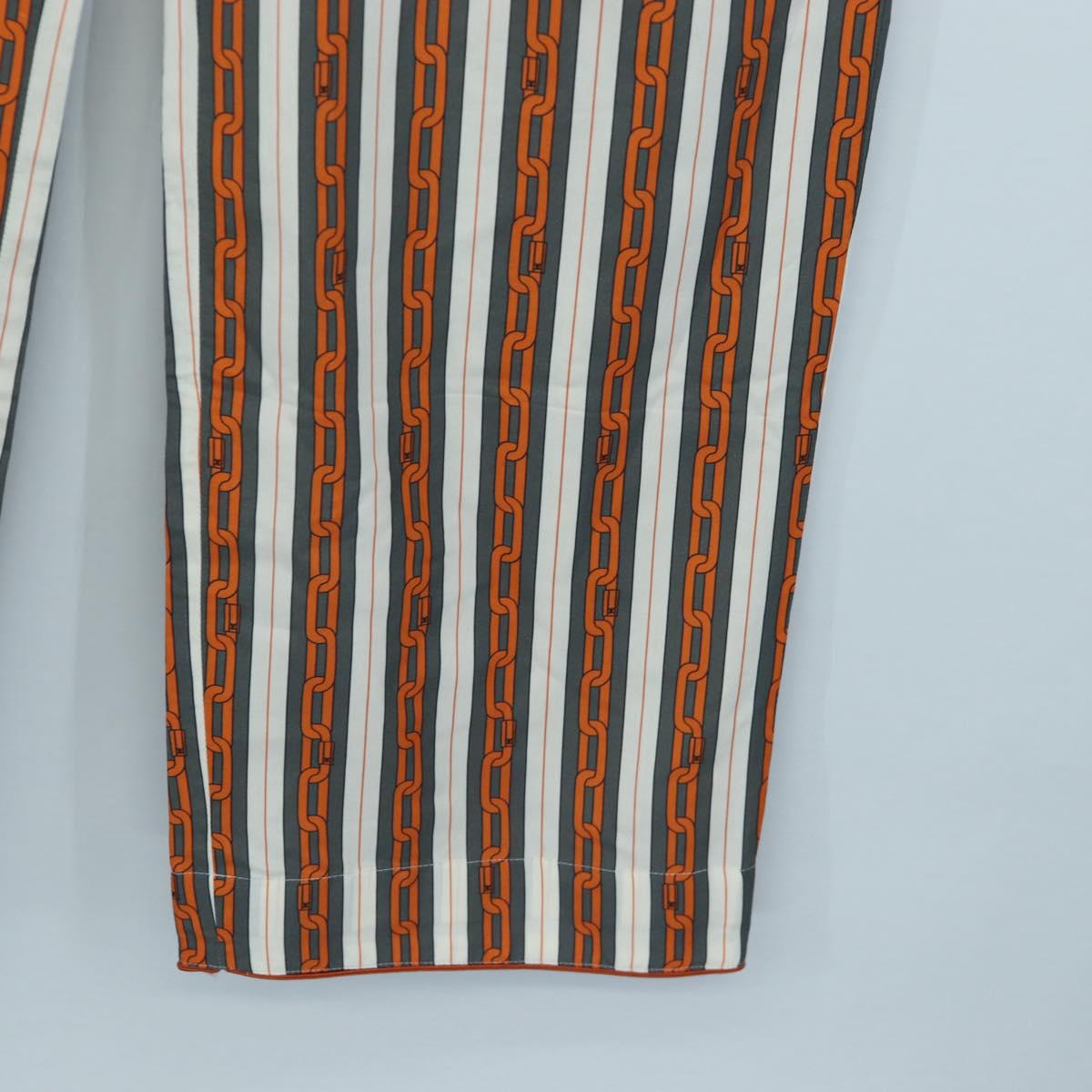 LOUIS VUITTON Pants Cotton 40 Orange LV Auth 206947M