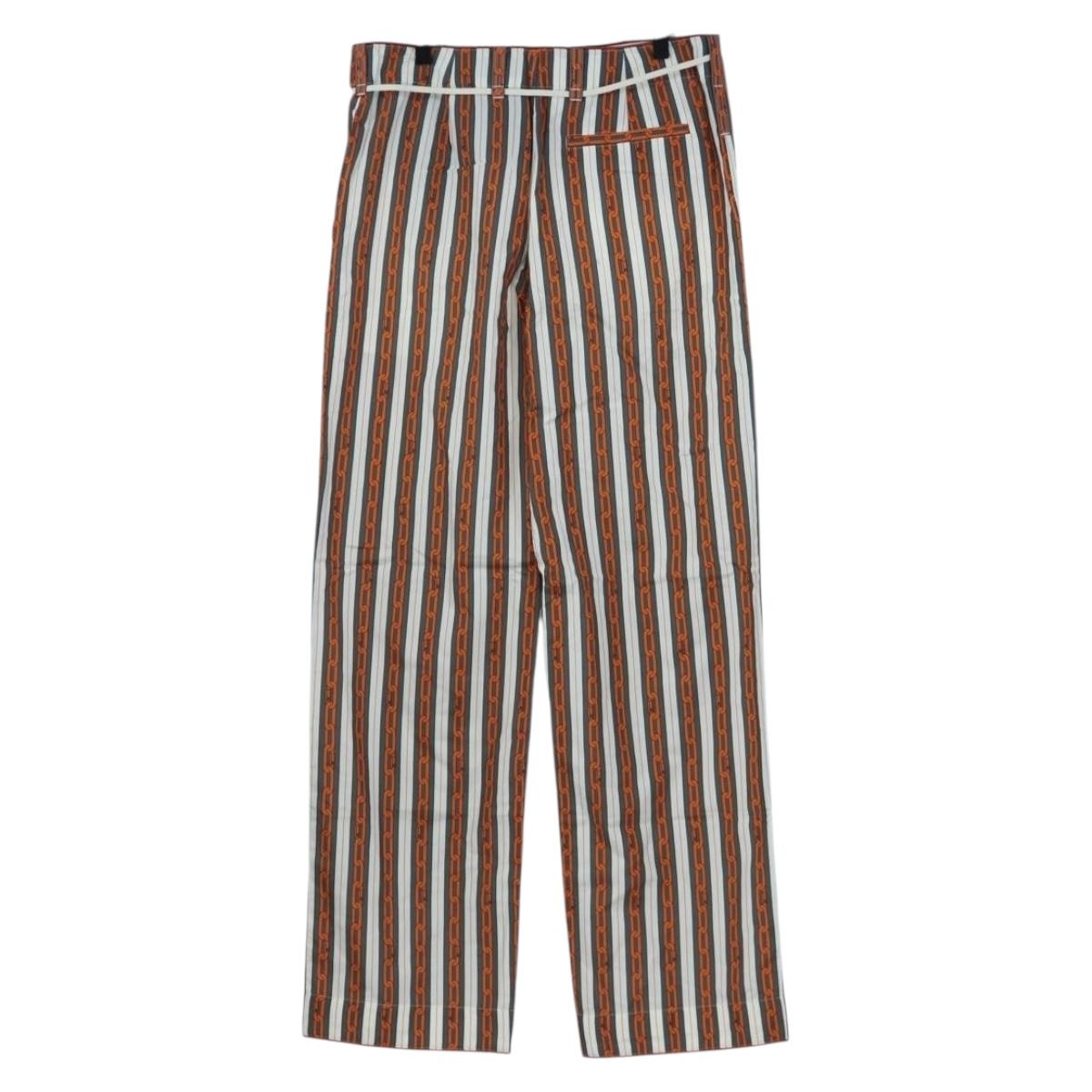 LOUIS VUITTON Pants Cotton 40 Orange LV Auth 206947M
