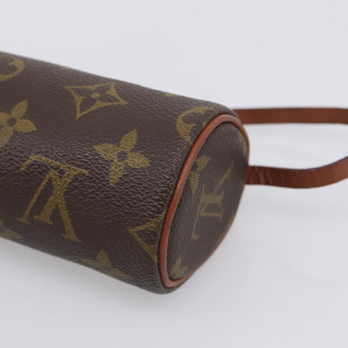LOUIS VUITTON Monogram Papillon Pouch LV Auth 206958