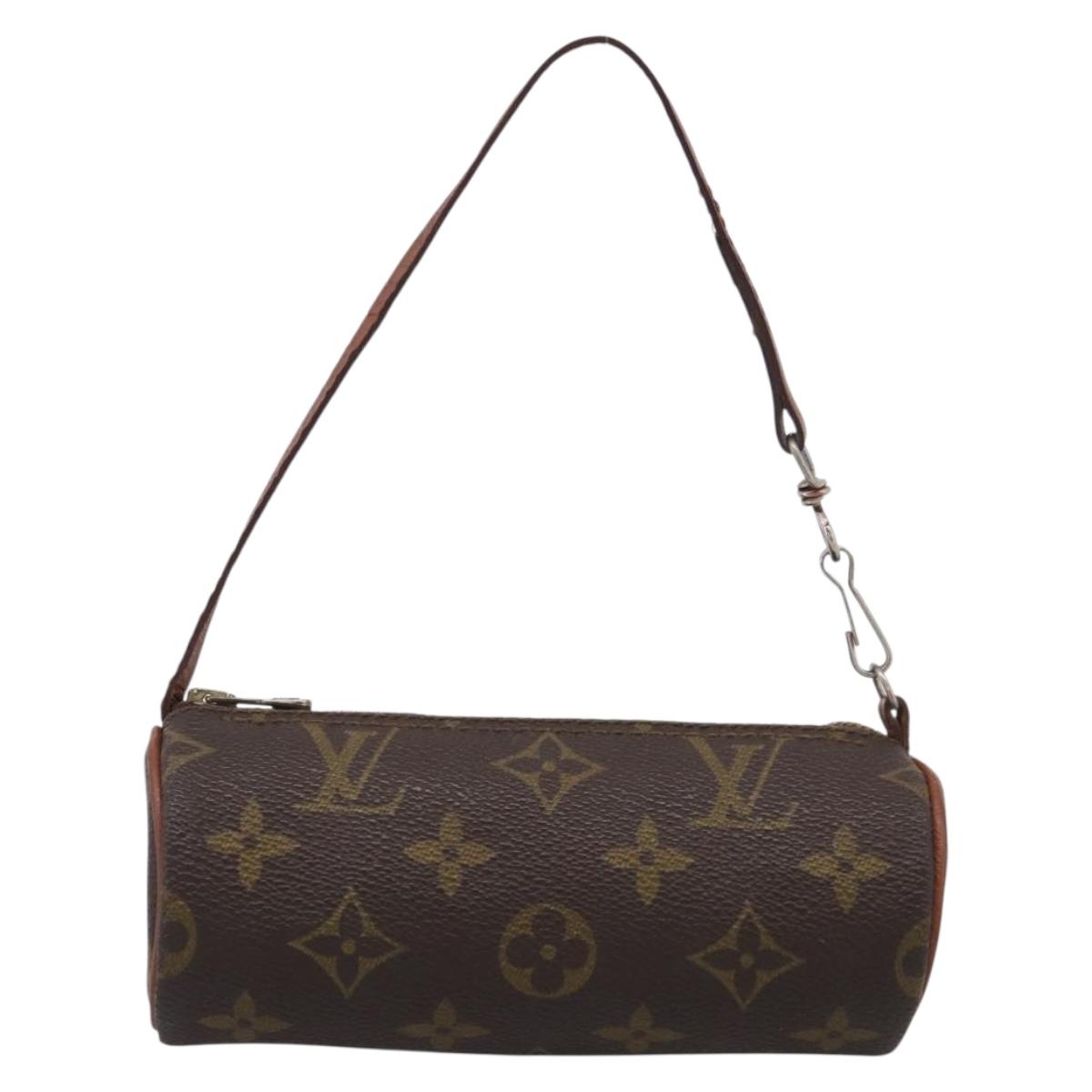LOUIS VUITTON Monogram Papillon Pouch LV Auth 206958