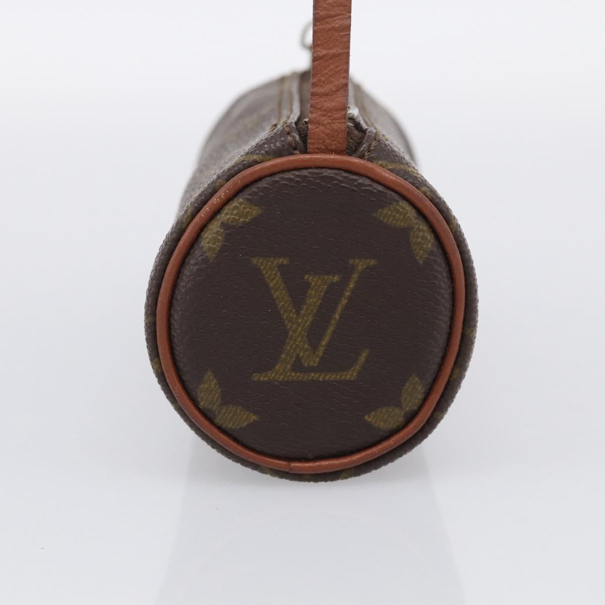 LOUIS VUITTON Monogram Papillon Pouch LV Auth 206958