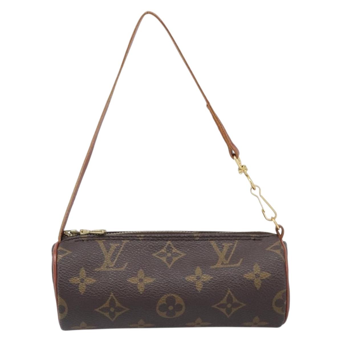 LOUIS VUITTON Monogram Papillon Pouch LV Auth 206960