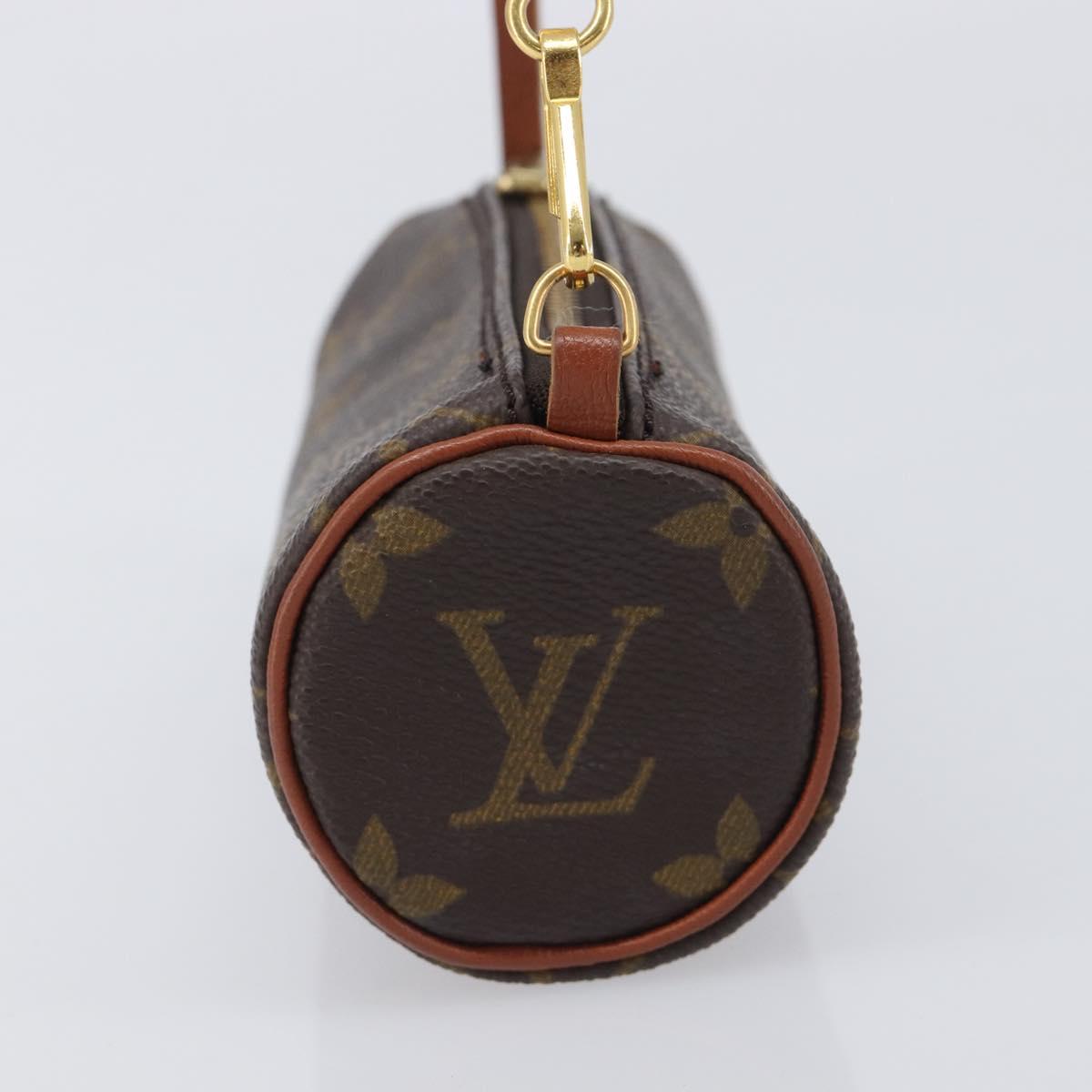 LOUIS VUITTON Monogram Papillon Pouch LV Auth 206960