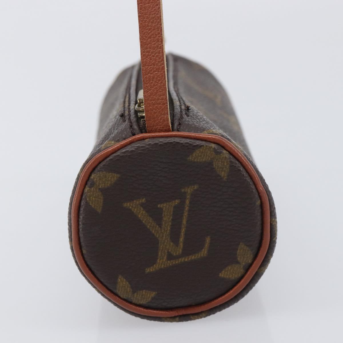 LOUIS VUITTON Monogram Papillon Pouch LV Auth 206960