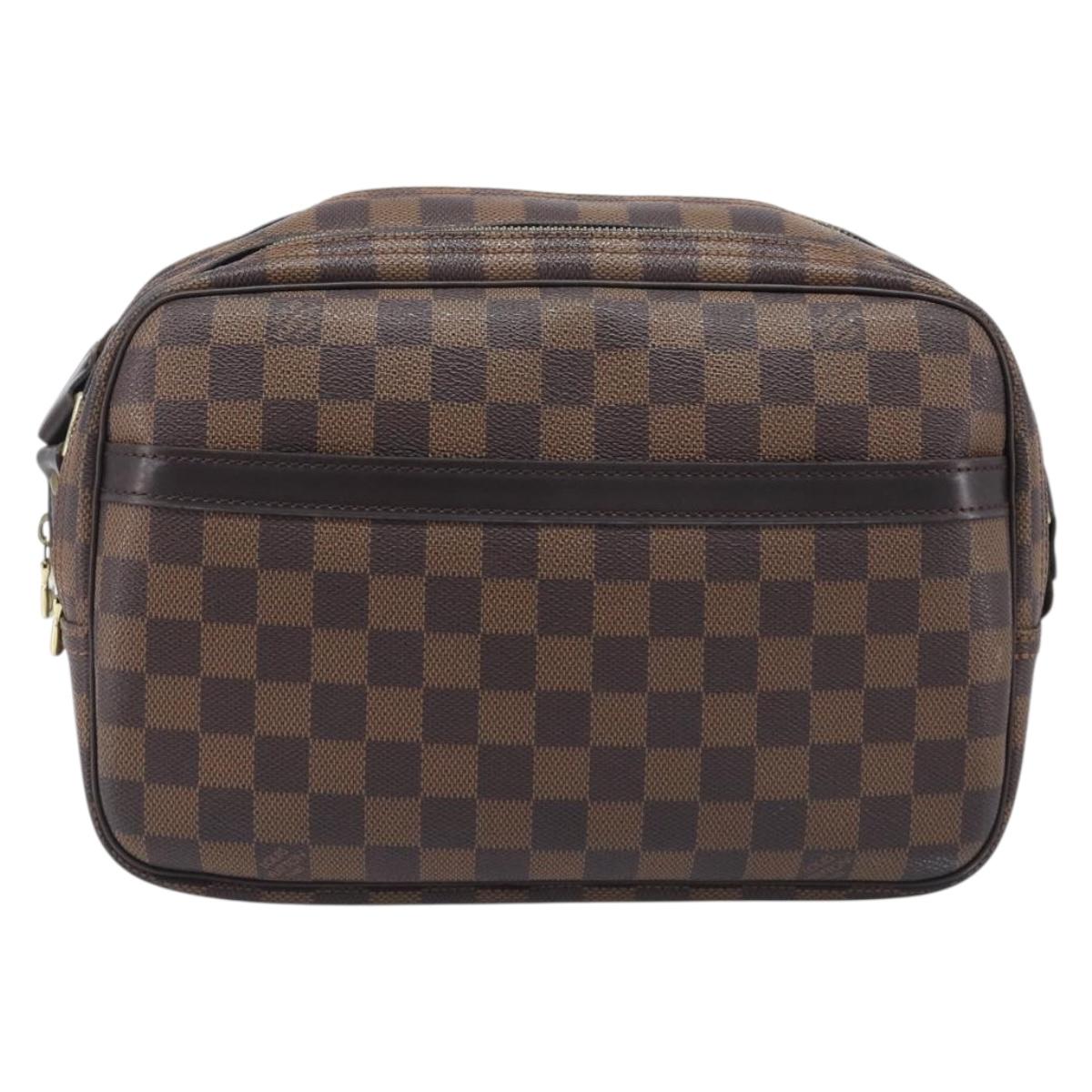 LOUIS VUITTON Damier Ebene Reporter PM Shoulder Bag SPO N45253 LV Auth 206963