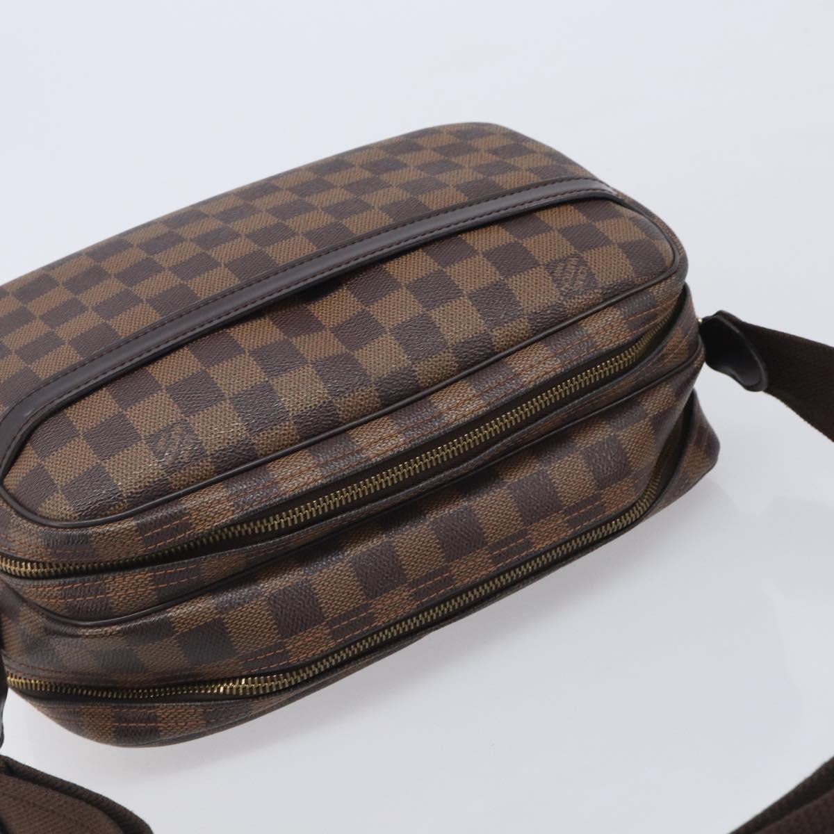 LOUIS VUITTON Damier Ebene Reporter PM Shoulder Bag SPO N45253 LV Auth 206963