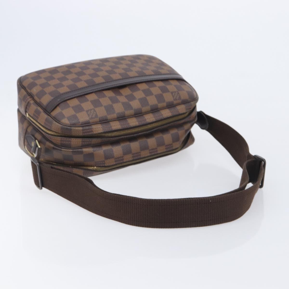 LOUIS VUITTON Damier Ebene Reporter PM Shoulder Bag SPO N45253 LV Auth 206963