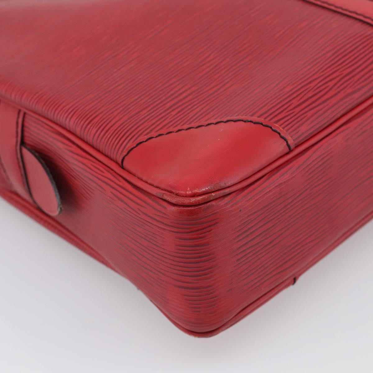 LOUIS VUITTON Epi Porte Documents Voyage Business Bag Red M54477 LV Auth 206964