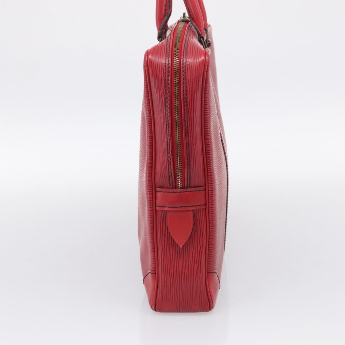 LOUIS VUITTON Epi Porte Documents Voyage Business Bag Red M54477 LV Auth 206964