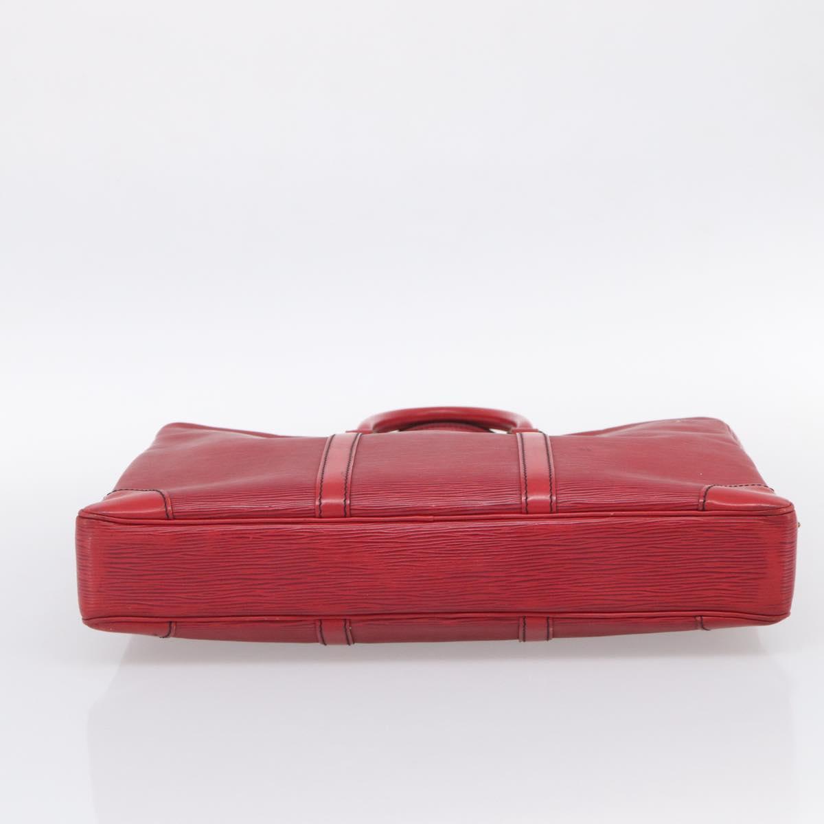 LOUIS VUITTON Epi Porte Documents Voyage Business Bag Red M54477 LV Auth 206964