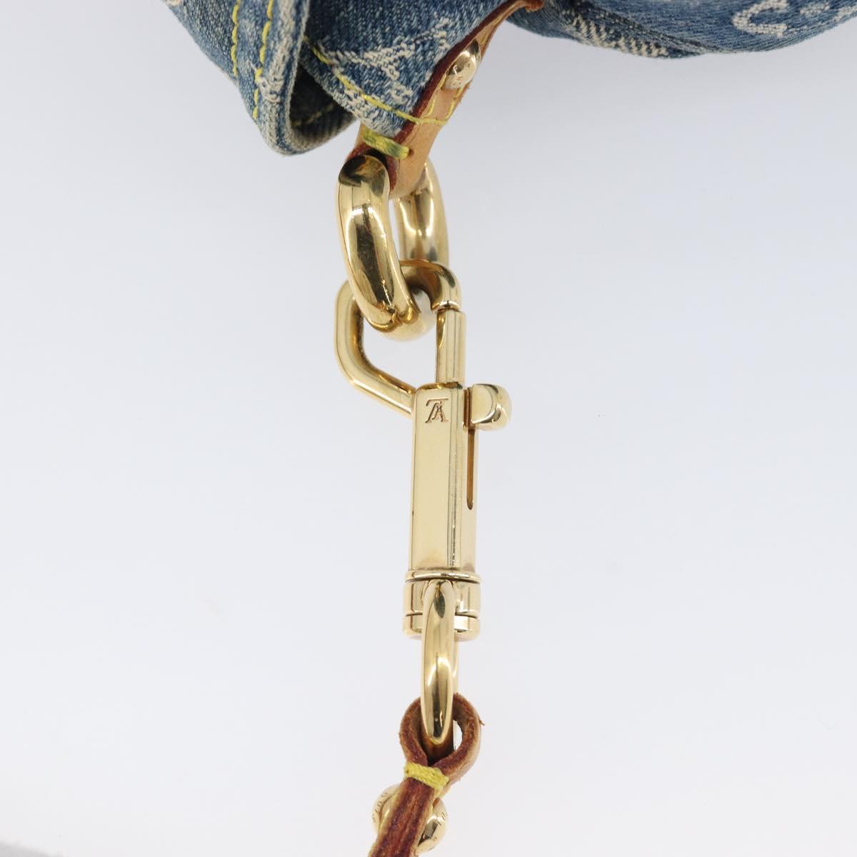LOUIS VUITTON Monogram Denim Mini Preity Hand Bag Blue M95050 LV Auth 206965