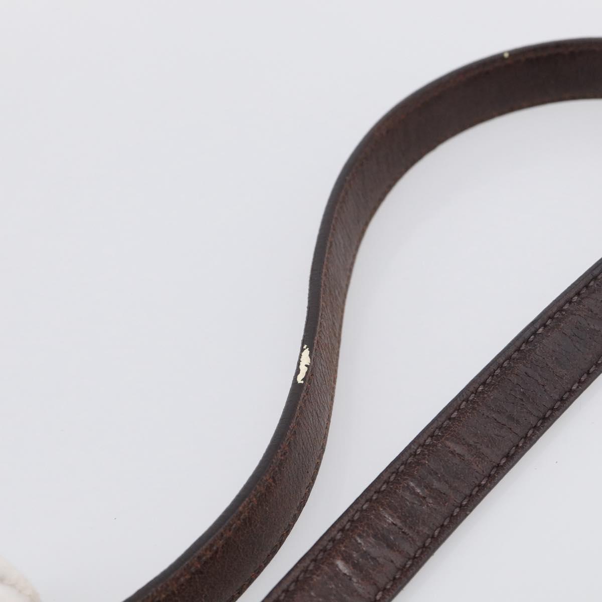 Miu Miu Matelasse Hand Bag Vitellolux 2way Dark Brown Gold Auth 206970V