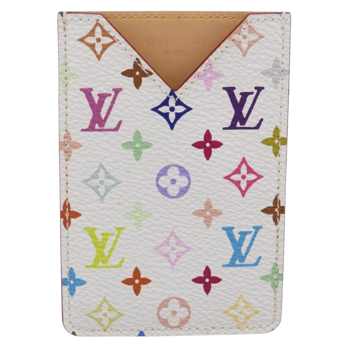 LOUIS VUITTON Monogram Multicolor Etui Miroir Hand White M92651 LV Auth 206980M