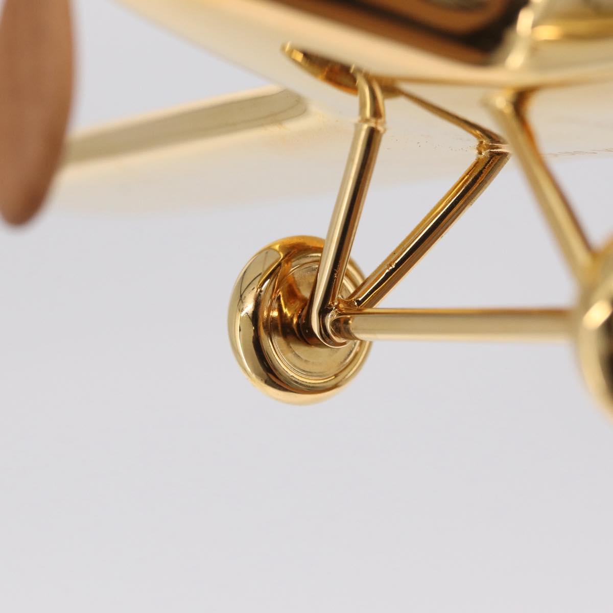 LOUIS VUITTON Airplane Paper Weight Gold GI1158 LV Auth 206982SM