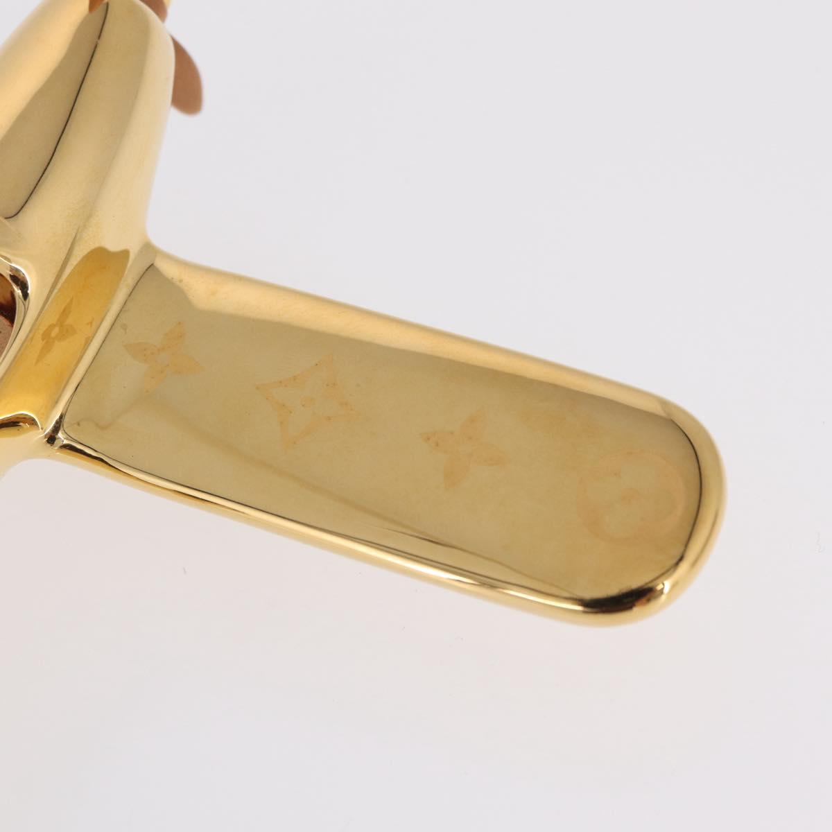 LOUIS VUITTON Airplane Paper Weight Gold GI1158 LV Auth 206982SM