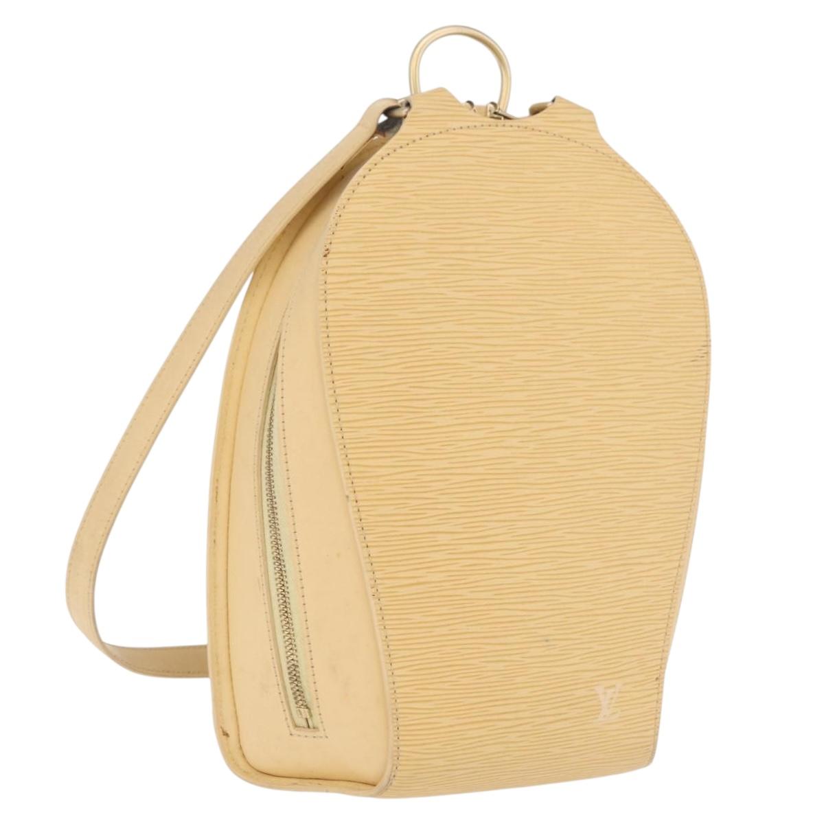LOUIS VUITTON Epi Mabillon Backpack Vanilla M5223A LV Auth 207003