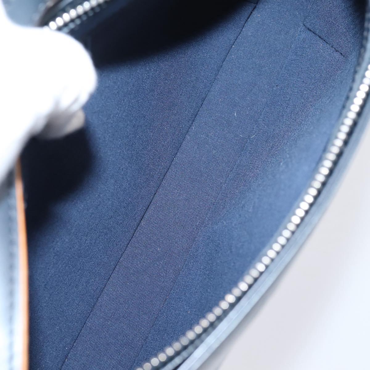 LOUIS VUITTON Monogram Mat Fowler Hand Bag Navy M55145 LV Auth 207018V