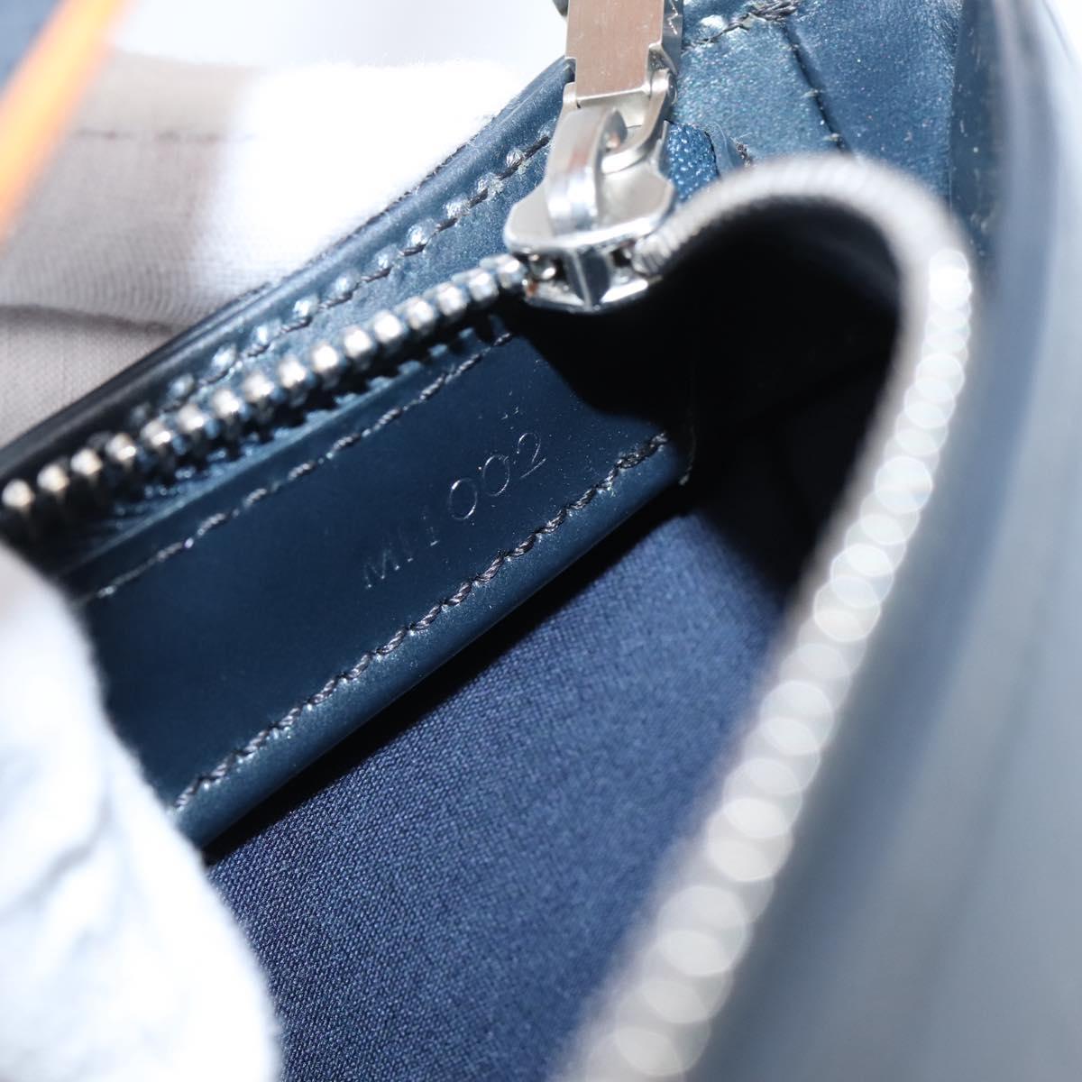 LOUIS VUITTON Monogram Mat Fowler Hand Bag Navy M55145 LV Auth 207018V