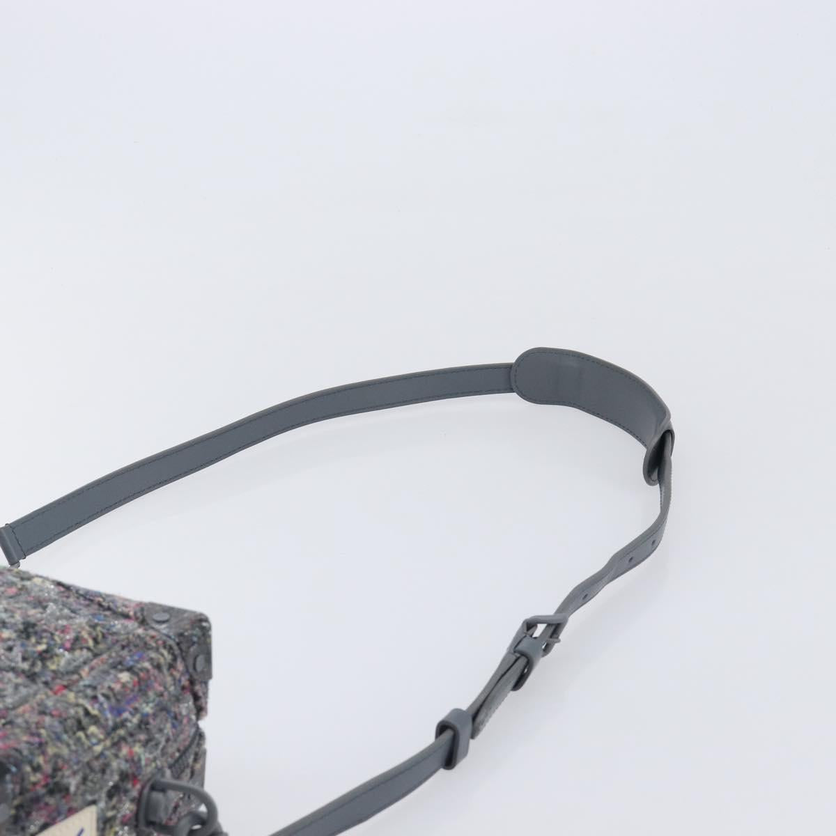 LOUIS VUITTON Monogram Felt Soft Trunk Bag Gray M58741 LV Auth 207022SAM