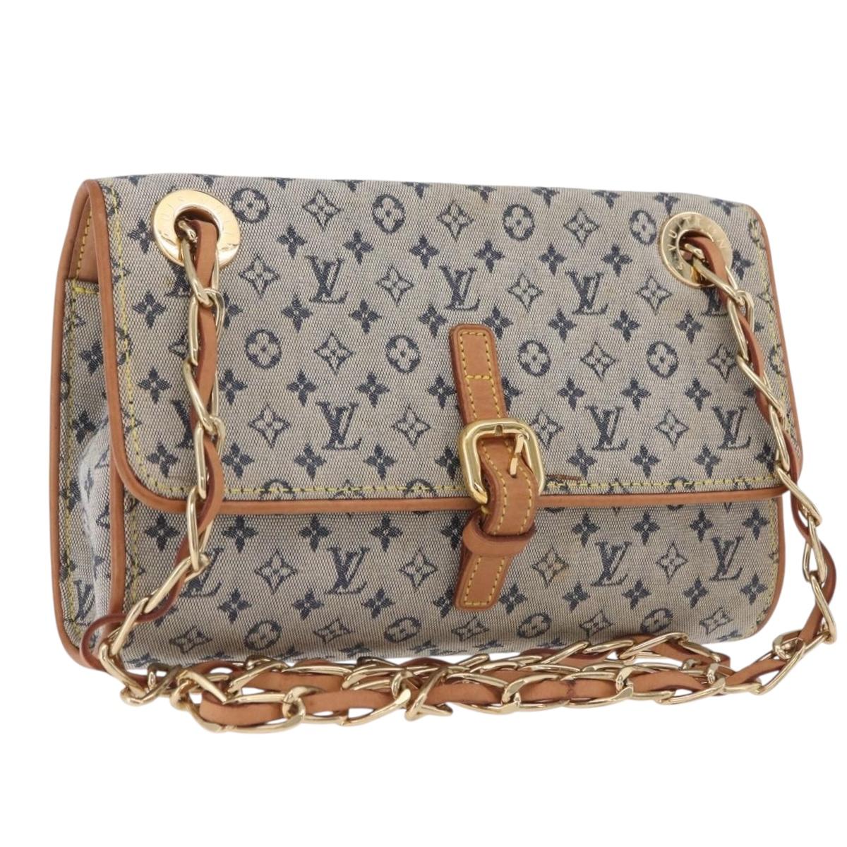 LOUIS VUITTON Monogram Mini Camille Chain Bag Blue M92002 LV Auth 207024