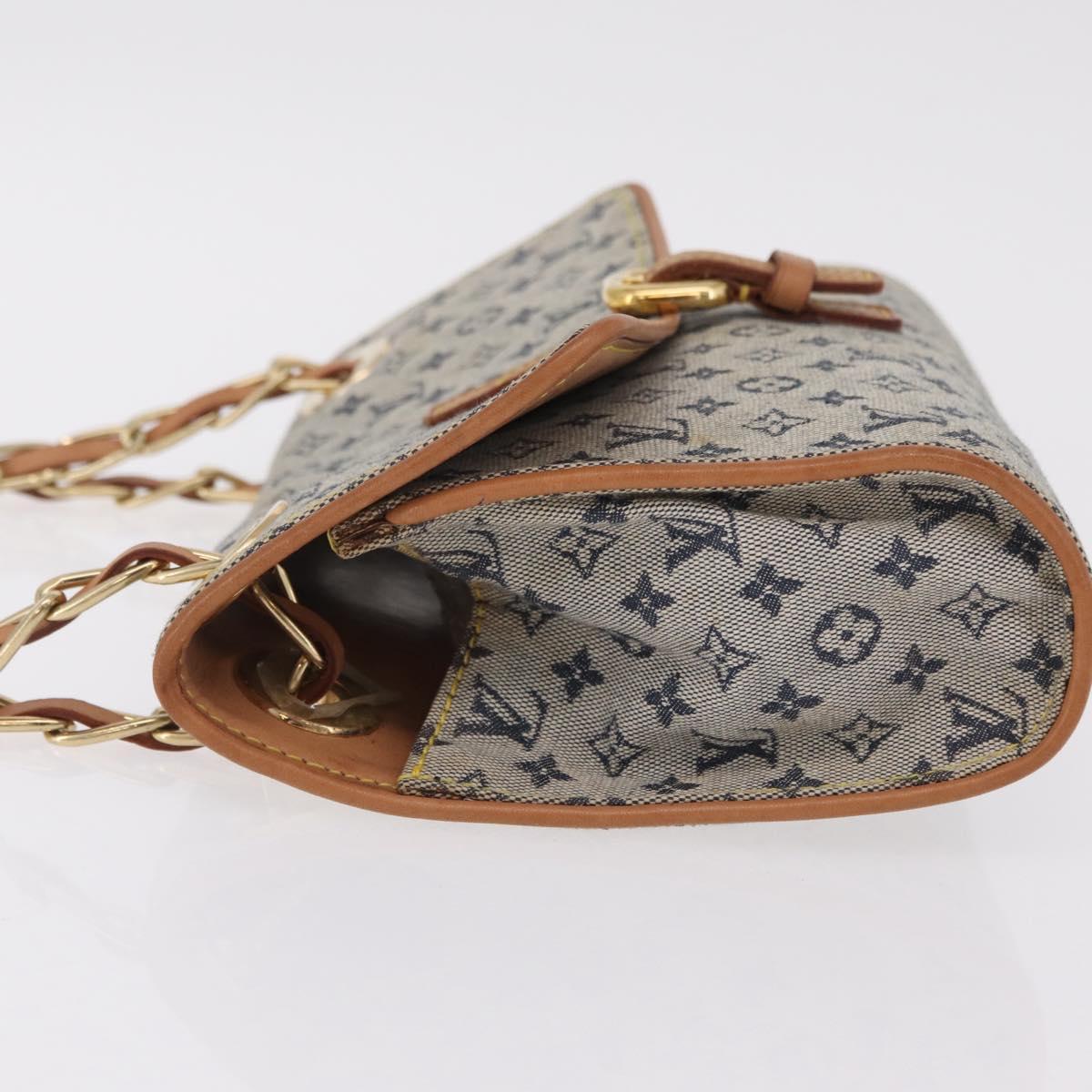 LOUIS VUITTON Monogram Mini Camille Chain Bag Blue M92002 LV Auth 207024