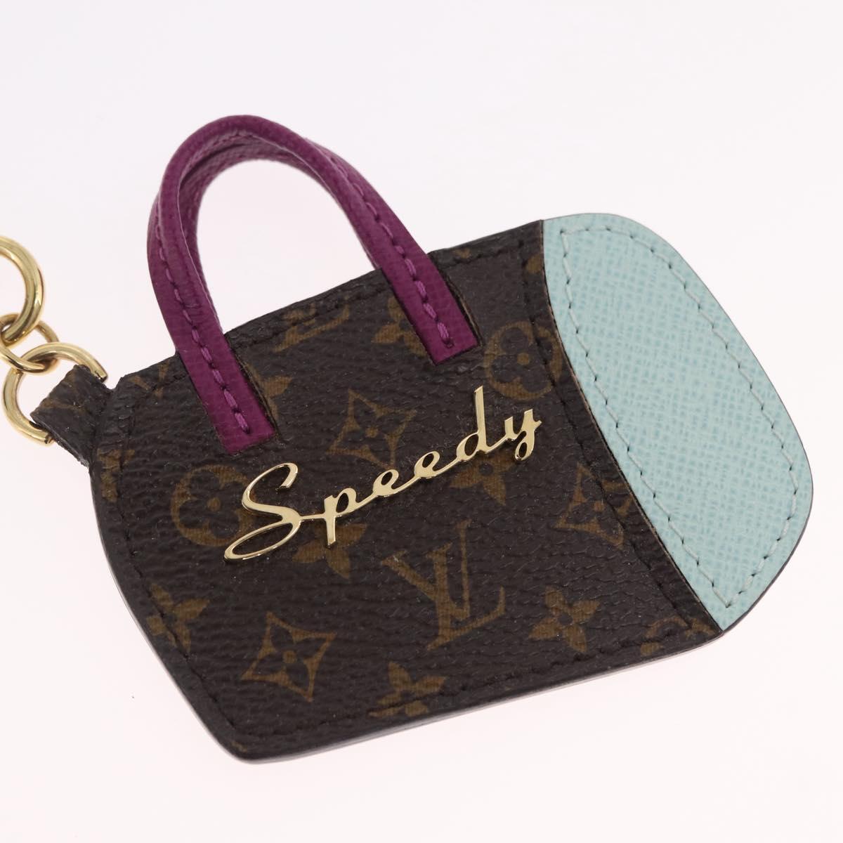 LOUIS VUITTON Monogram Porte Cles BB Key Holder Light Blue M66183 LV Auth 207029