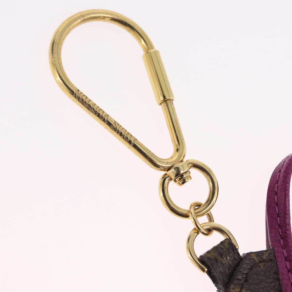 LOUIS VUITTON Monogram Porte Cles BB Key Holder Light Blue M66183 LV Auth 207029