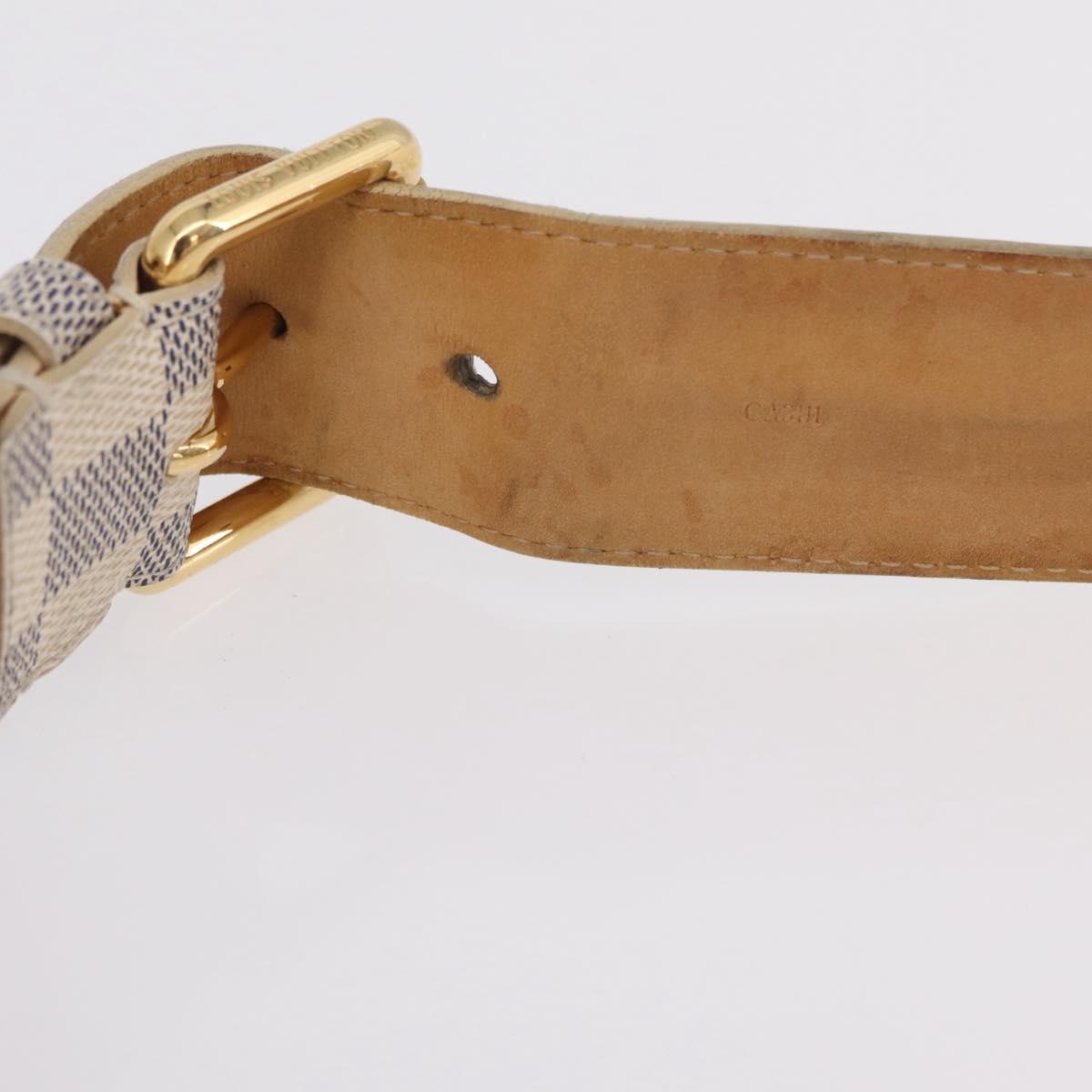 LOUIS VUITTON Damier Azur Ceinture Pochette Solo Bag M9835T LV Auth 207030A